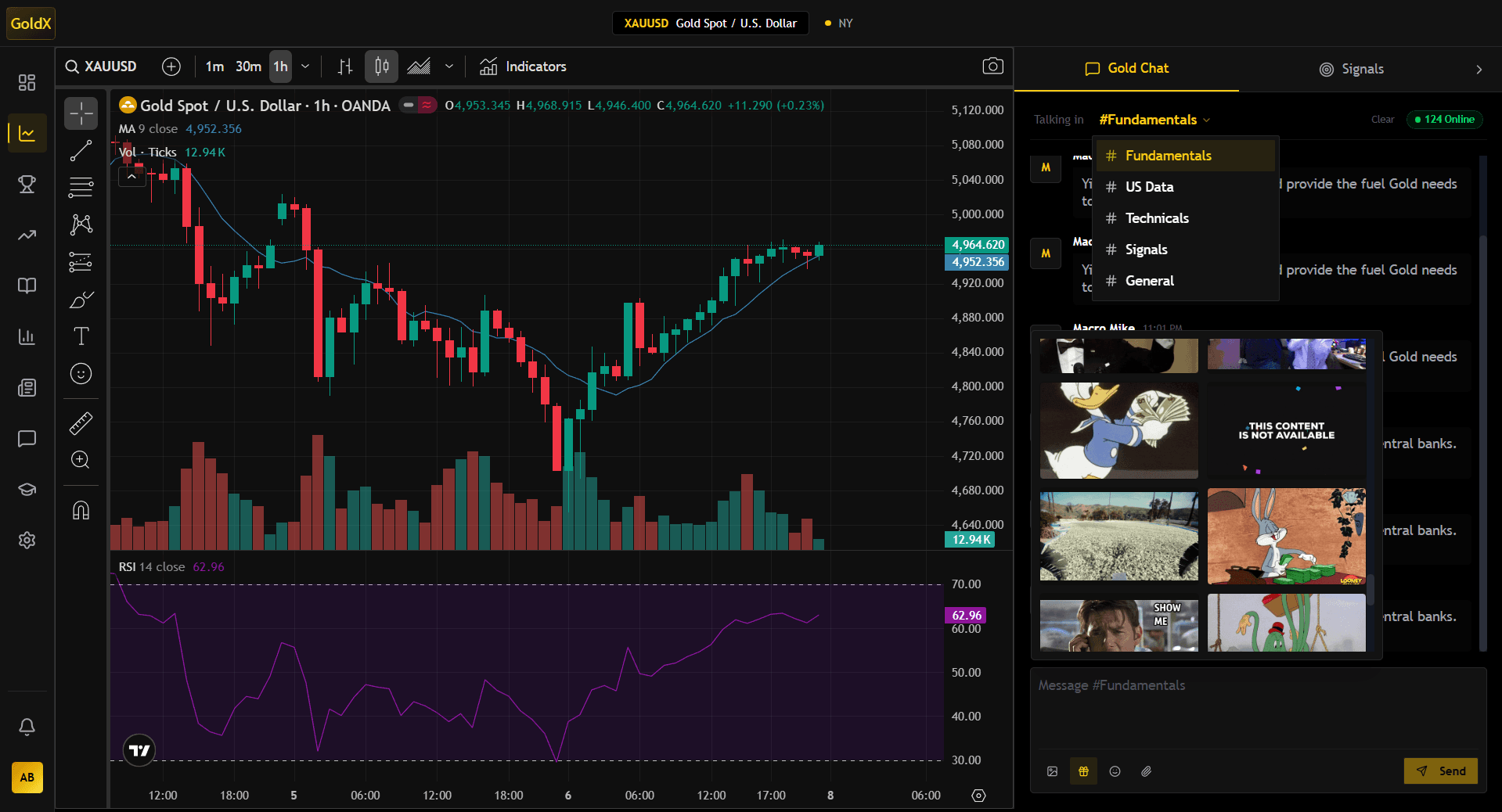 GoldX Terminal Interface